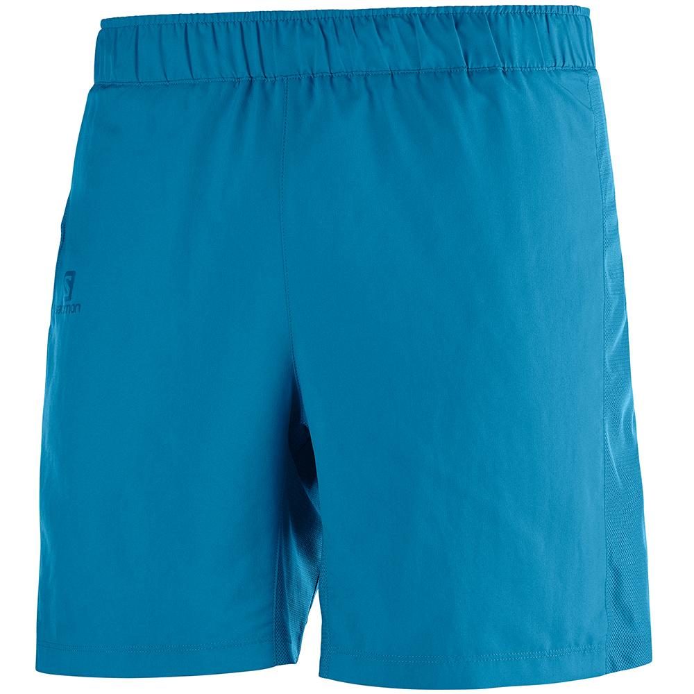 Salomon Singapore Mens Shorts - AGILE 7" M Blue | 85249-XZUY